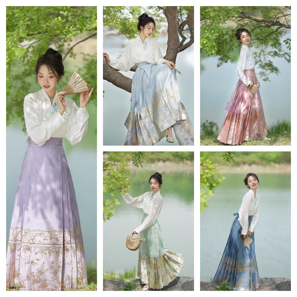 daidai (Ready Stock) Mamianqun Hanfu Cheongsam Baju Long Skirt Chinese ...
