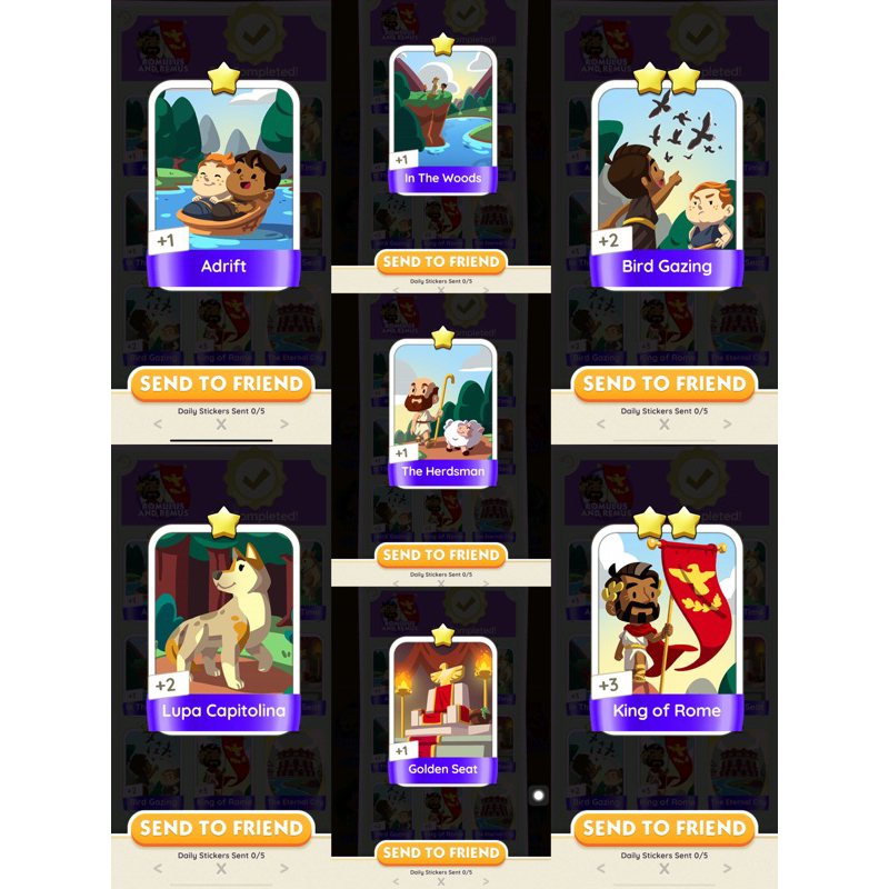 Romulus And Remus (Monopoly Go stickers) | Shopee Malaysia