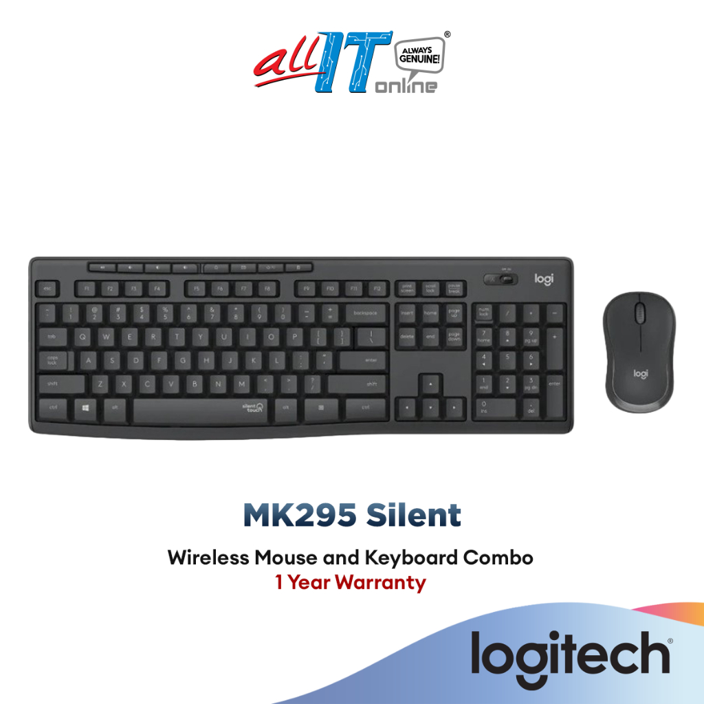 Logitech MK295 Kit Mouse e Tastiera Silent Wireless Combo