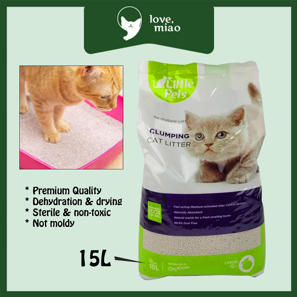 (15L) Pasir Kucing / Clumping Cat Litter / Kayu Kucing / Cat Toilet