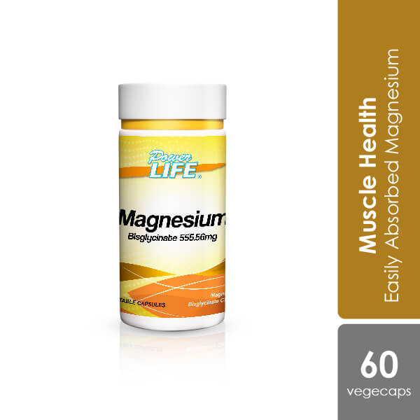Powerlife Magnesium 100mg 60s [ INSOMNIA, MUSCLE CRAMP, OSTEOPOROSIS