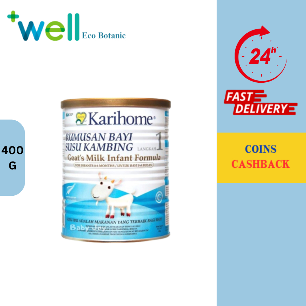 Karihome Goat Milk Powder Step 1 400g/Step 2 400g/Step 3 900g/Step 4