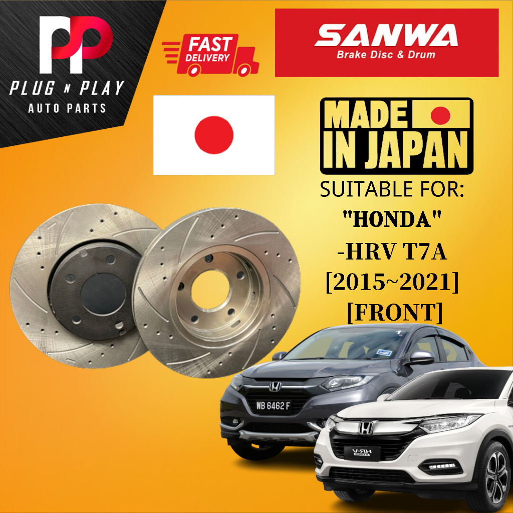 HONDA HRV HRV T7A [20152021] FRONT ( DEPAN ) SPORT DISC ROTOR MADE IN