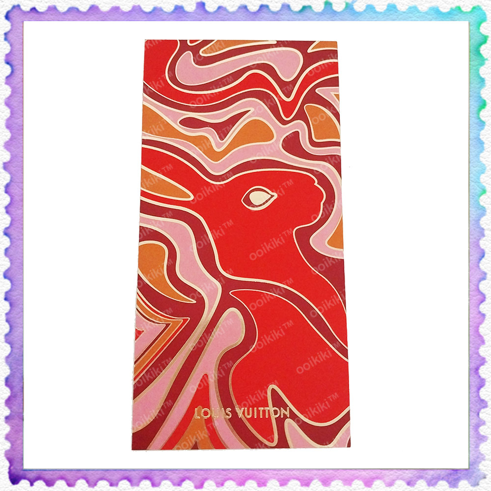2023 LV Louis Vuitton Rabbit Big Ang Pao Red packet gold foil angpow ...
