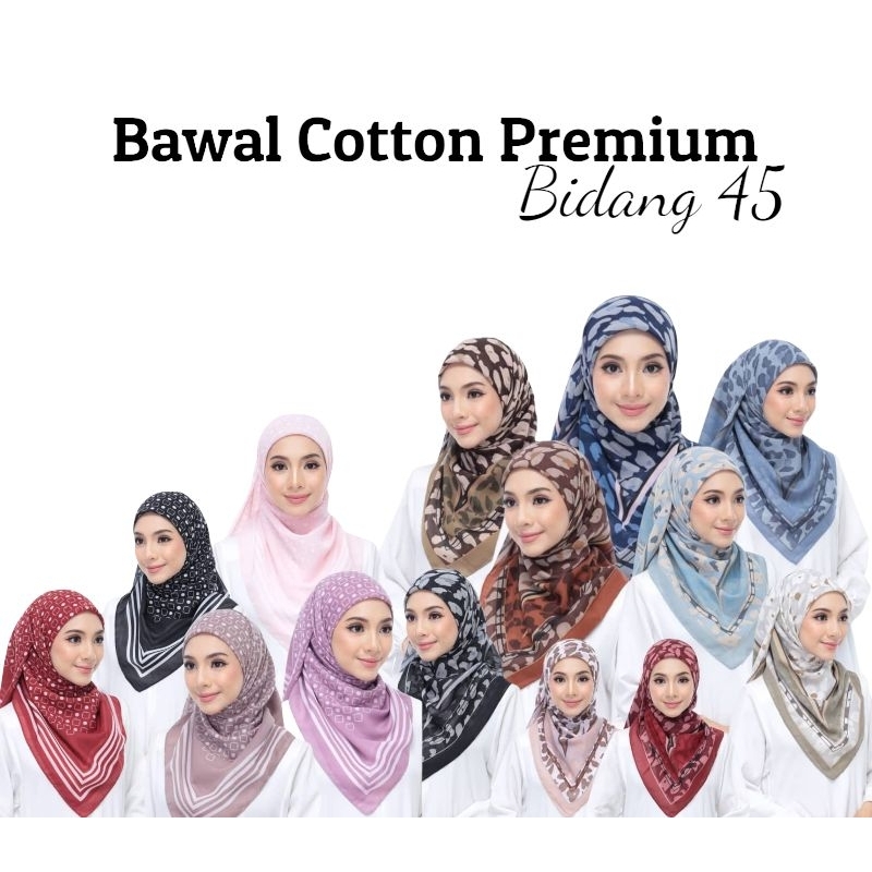 TUDUNG BAWAL COTTON PREMIUM EDITION / TUDUNG BAWAL CORAK COTTON / BAWAL ...