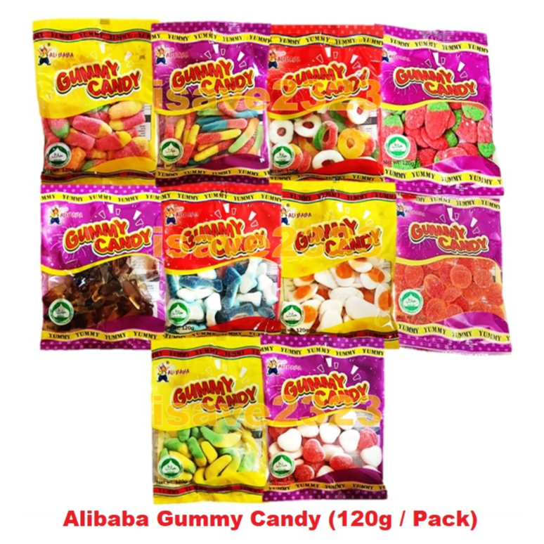 [HALAL] Alibaba Gummy Candy (120g / Pack) - 10 Types | Shopee Malaysia