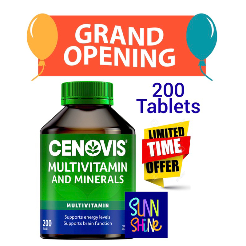Cenovis Multivitamin and Minerals 200 Tablets Original Australia