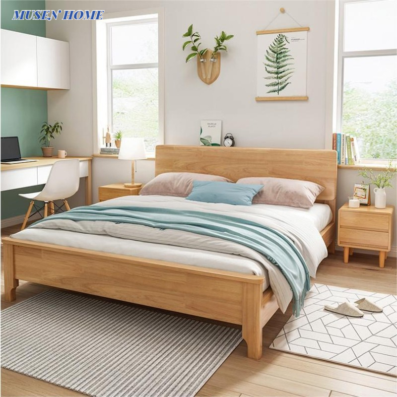 MUSEN Solid Wood Bed Frame/Headboard/Queen Size&King Size/ Muji Style ...