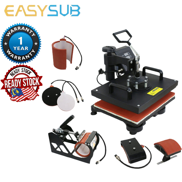 30*38CM 5 in 1 Combo Heat Press Printer Machine 2D Sublimation