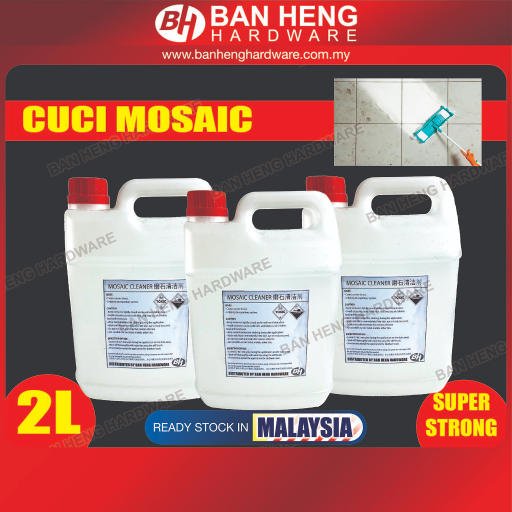 Mosaic Fluid Cleaner / Tile Remover / Pencuci Lantai Mozek Simen Acid / Acid for tile / Mosaic