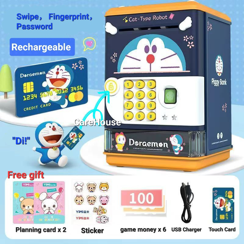 Rechargeable Automatic Money Saving Box with card & passwords ...
