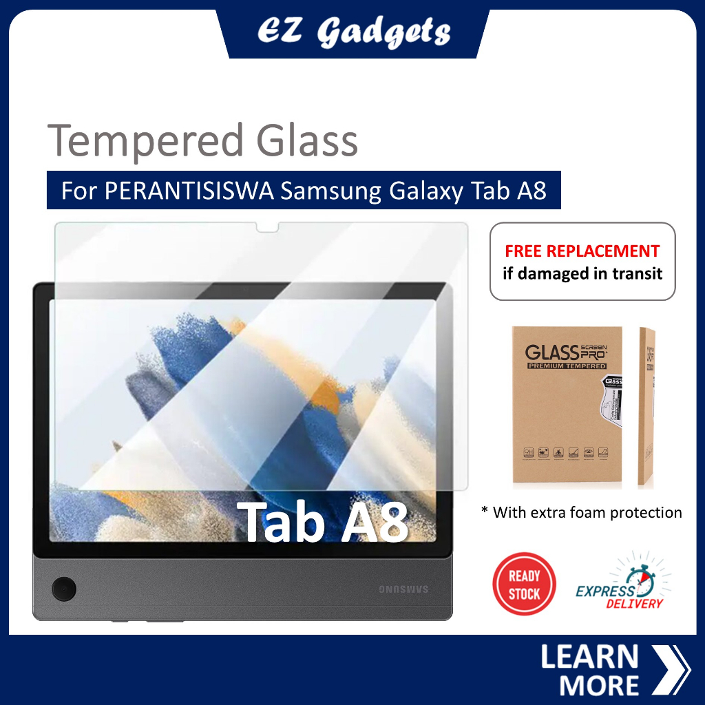 Tempered Glass Screen Protector for Peranti Siswa Samsung Galaxy Tab A8 ...