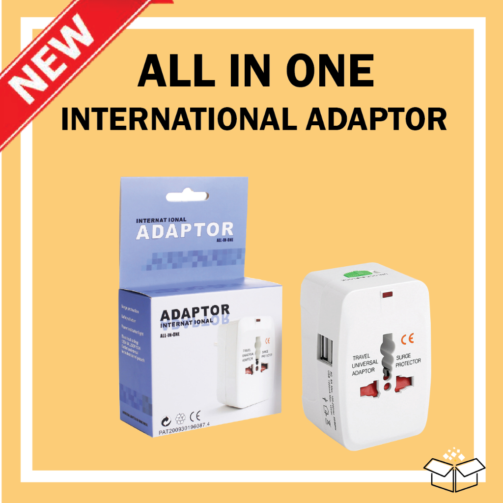International Universal Travel Adapter Plug All In One Worldwide Travel ...