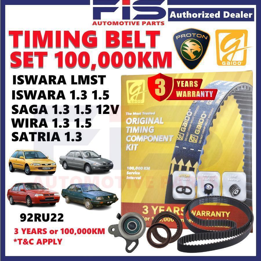 FIS Original GAIDO Proton Timing Belt Wira 1.3 1.5 VDO Saga 12V Mega