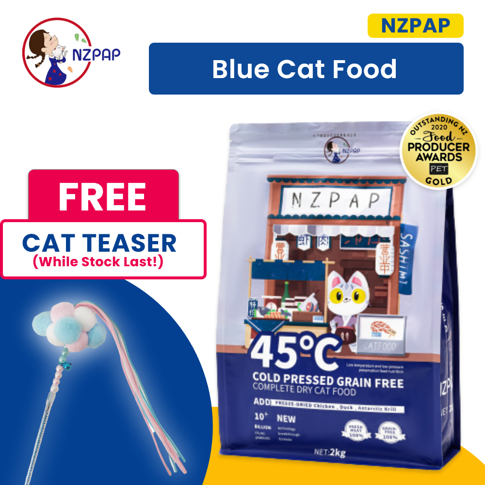 [NZPAP] Blue Cat Food Dried Freeze Dry Cat Food Makanan Kucing Beku