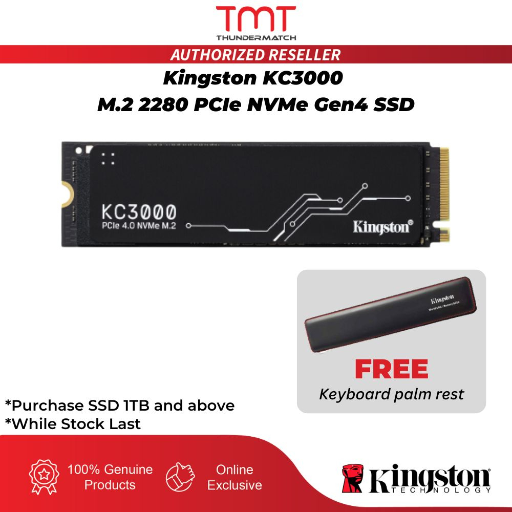 【Ready Stock】TMT Kingston KC3000 512GB 1TB 2TB 4TB M.2 2280 PCIe NVMe ...