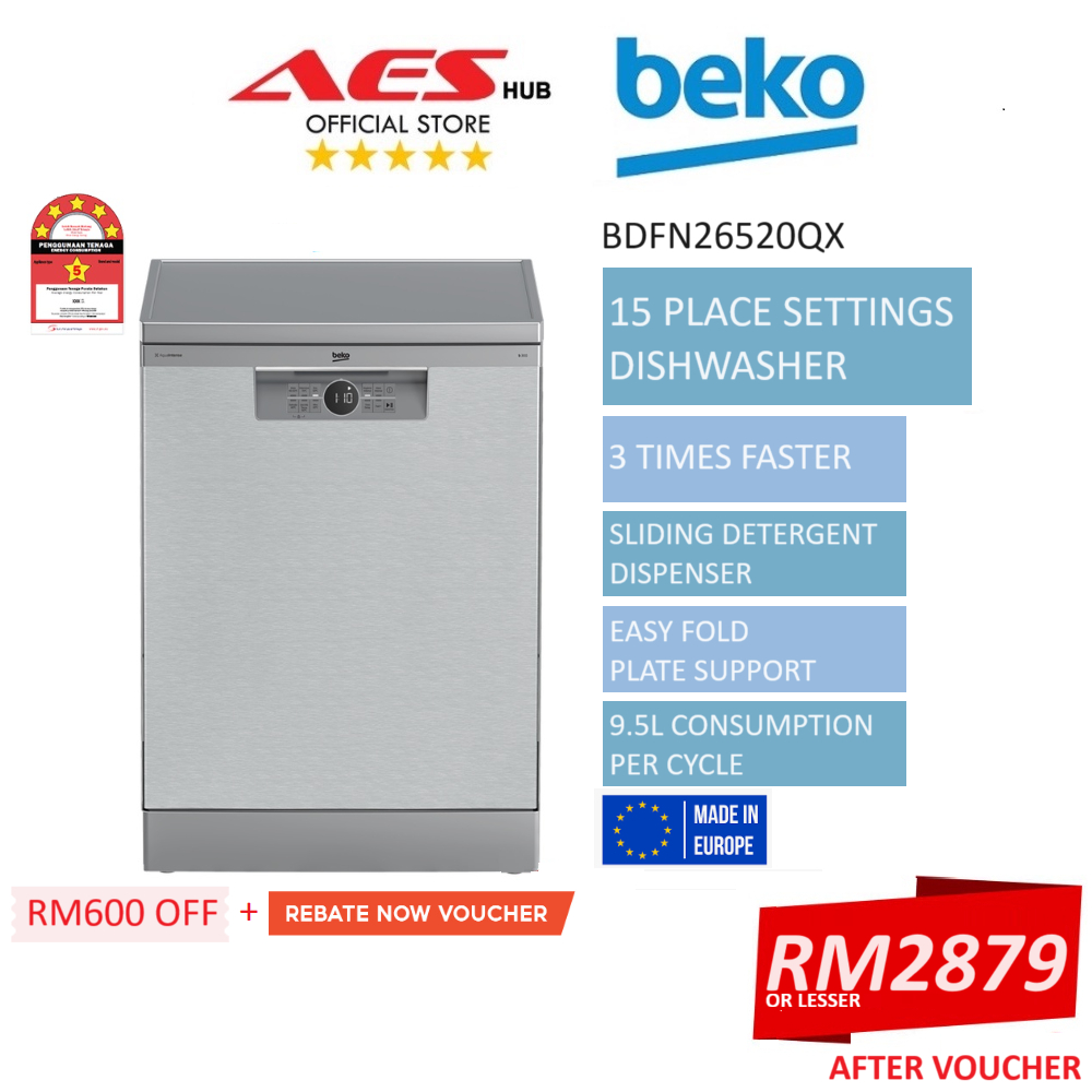 MADE IN EU Beko Dishwasher ProSmart™ Inverter 15 Place Settings 6