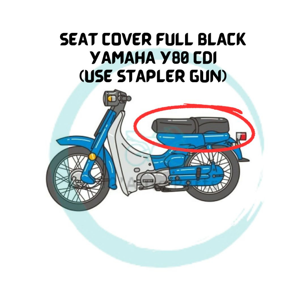 YAMAHA CUB Y80 CDI SEAT COVER MOTOR STAPLER SARUNG SEAT MOTOR STAPLER