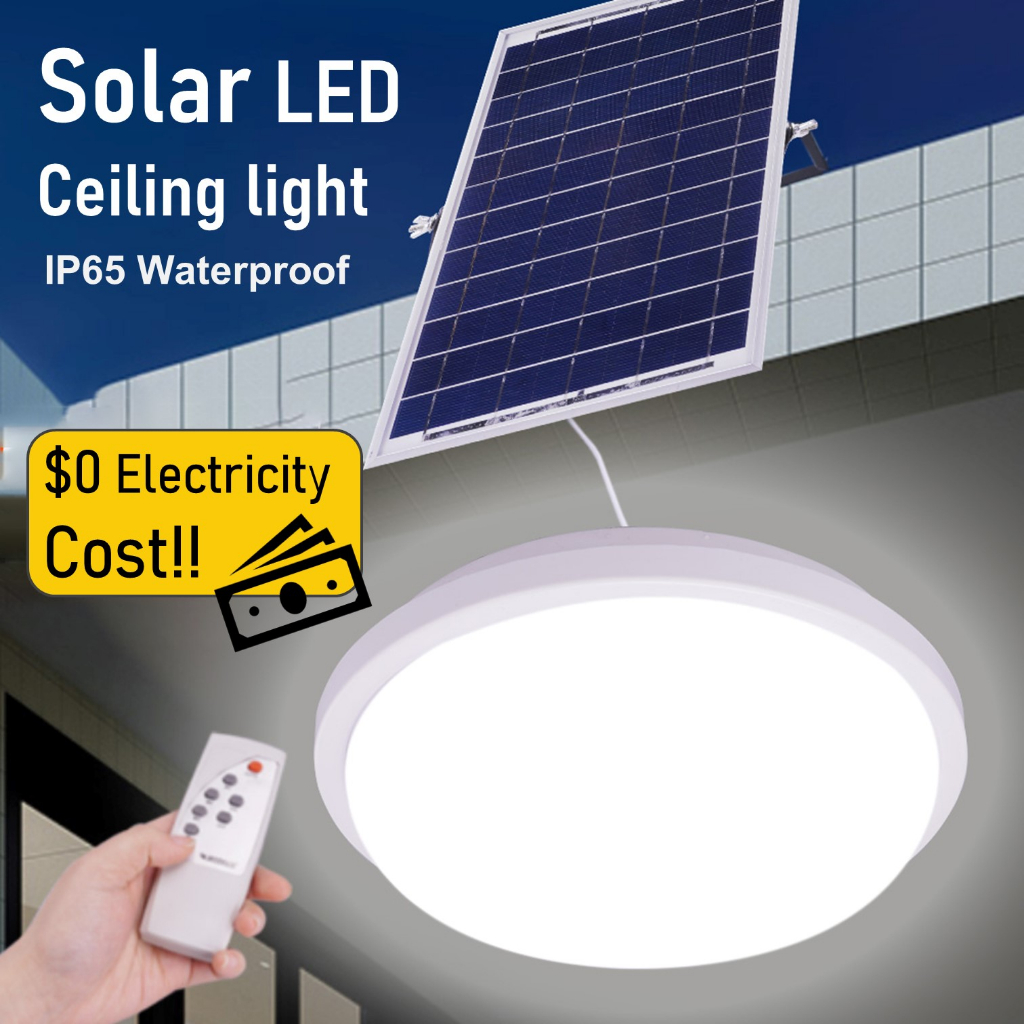 Modi LED Solar Ceiling Light Solar Lampu Outdoor Indoor Waterproof ...