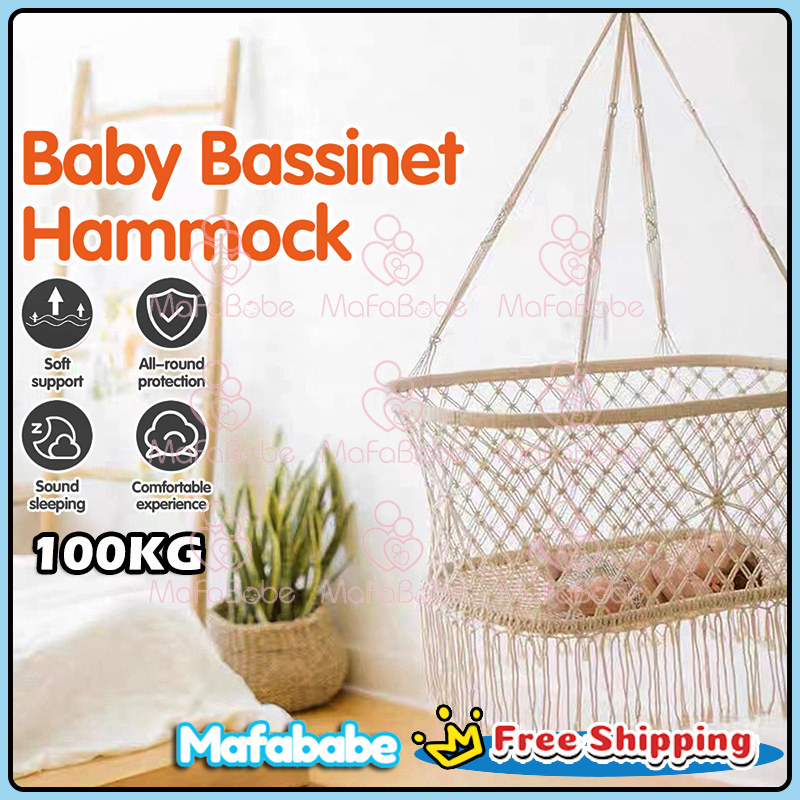 Baby Cradle Hammock Newborn Cot Cotton Rope Crib Baby Bed Babies ...