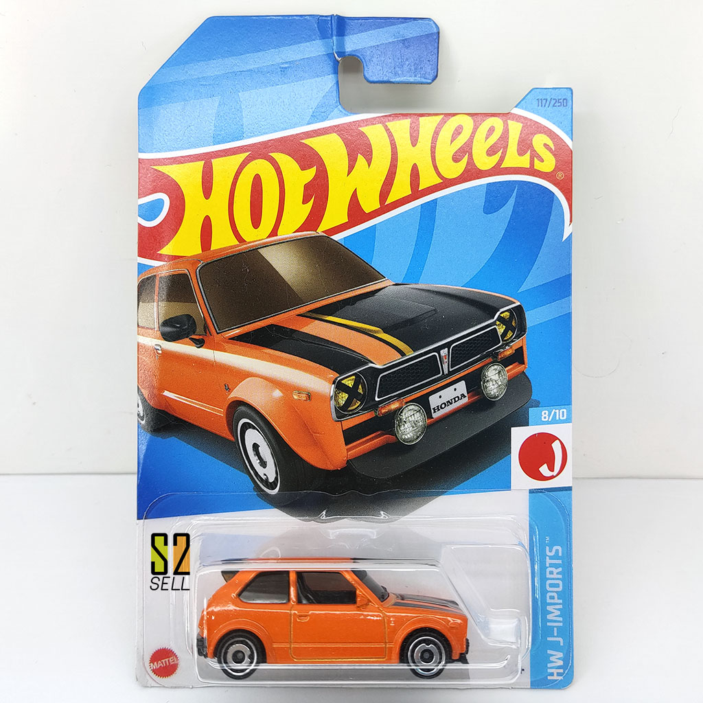 Hot Wheels 1973 Honda Civic Custom Yellow Color No 117/250 Diecast 1/64 ...