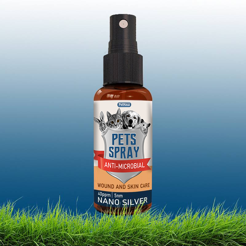 Pets Spray Nano Silver 40ppm 5nm Pet Cleaner Kurap Kudis Sporo Gatal