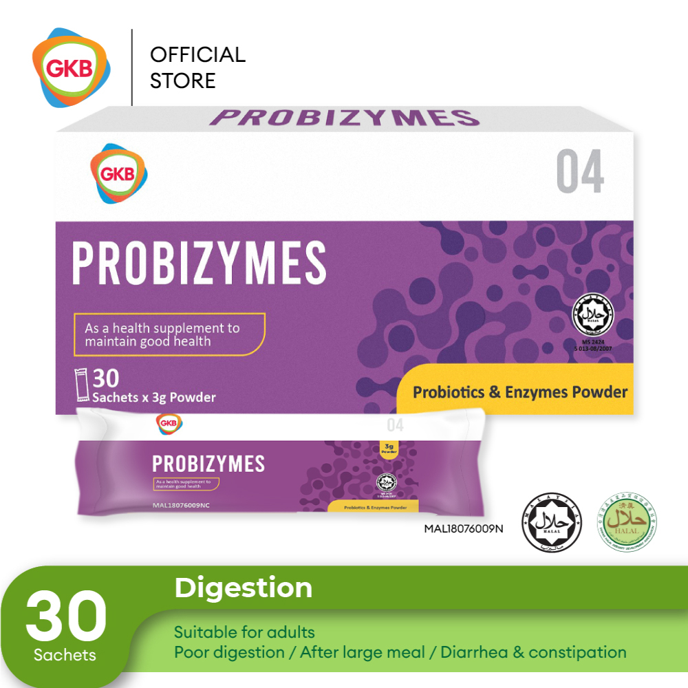 GKB Probiotic & Enzymes Powder (30's) Digestive Health