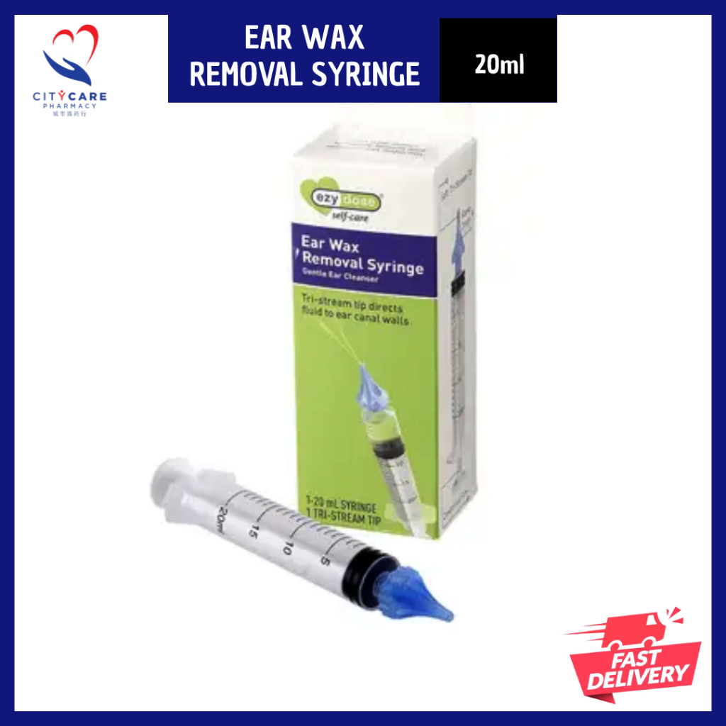 [20ML] EZY DOSE EAR WAX REMOVAL SYRINGE [GENTLE EAR CLEANSER] (𝘔𝘢𝘺