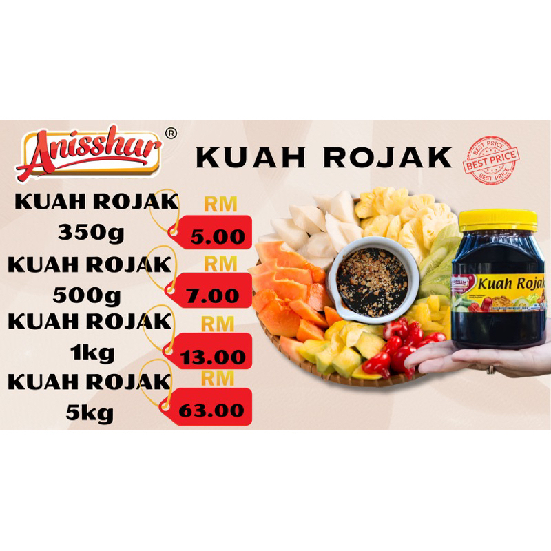 KUAH ROJAK ANISSHUR 350g | Shopee Malaysia