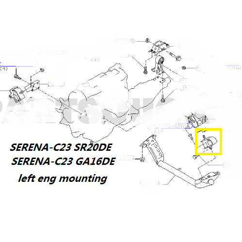 NISSAN SERENA FC23-GA16 AC23-SR20 ENGINE MOUNTING left 11220-0C000 ...