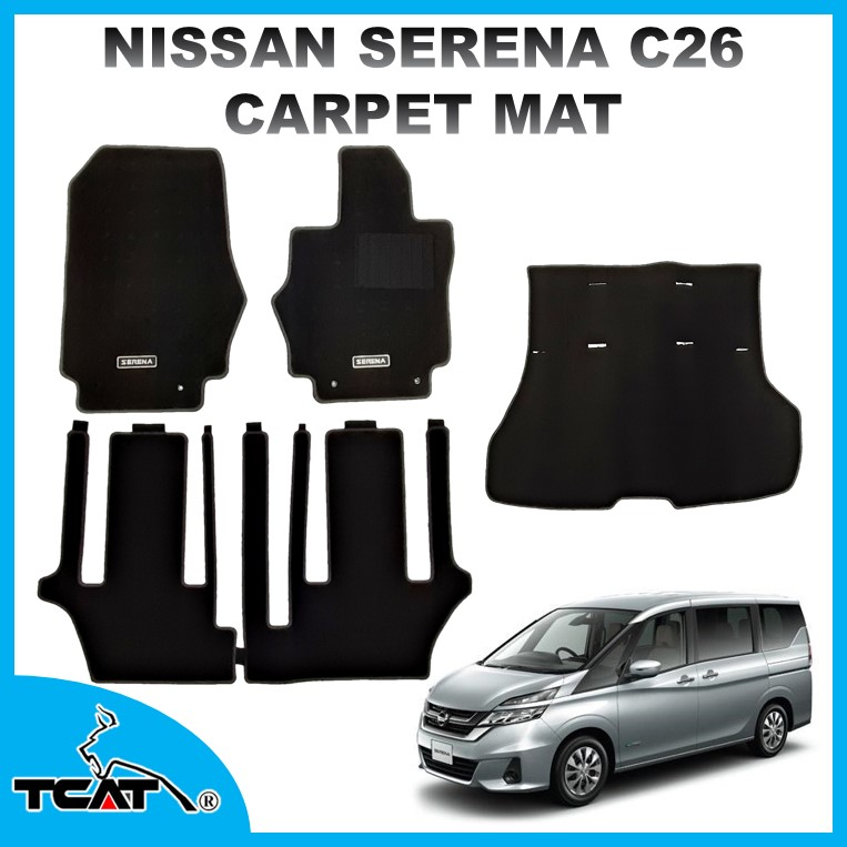 nissan-serena-c26-carpet-mat-black-shopee-malaysia
