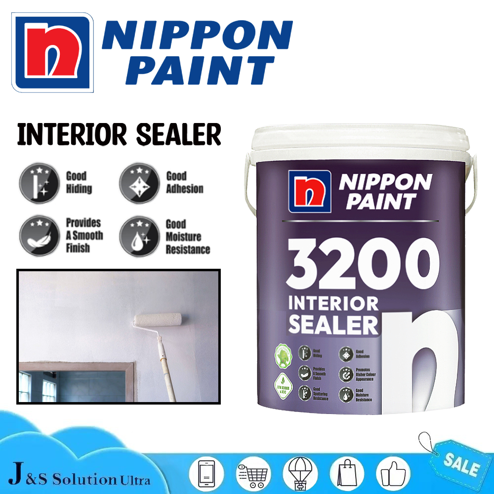 NIPPON Paint 5L 3200 Interior Sealer wall sealer interior Shopee
