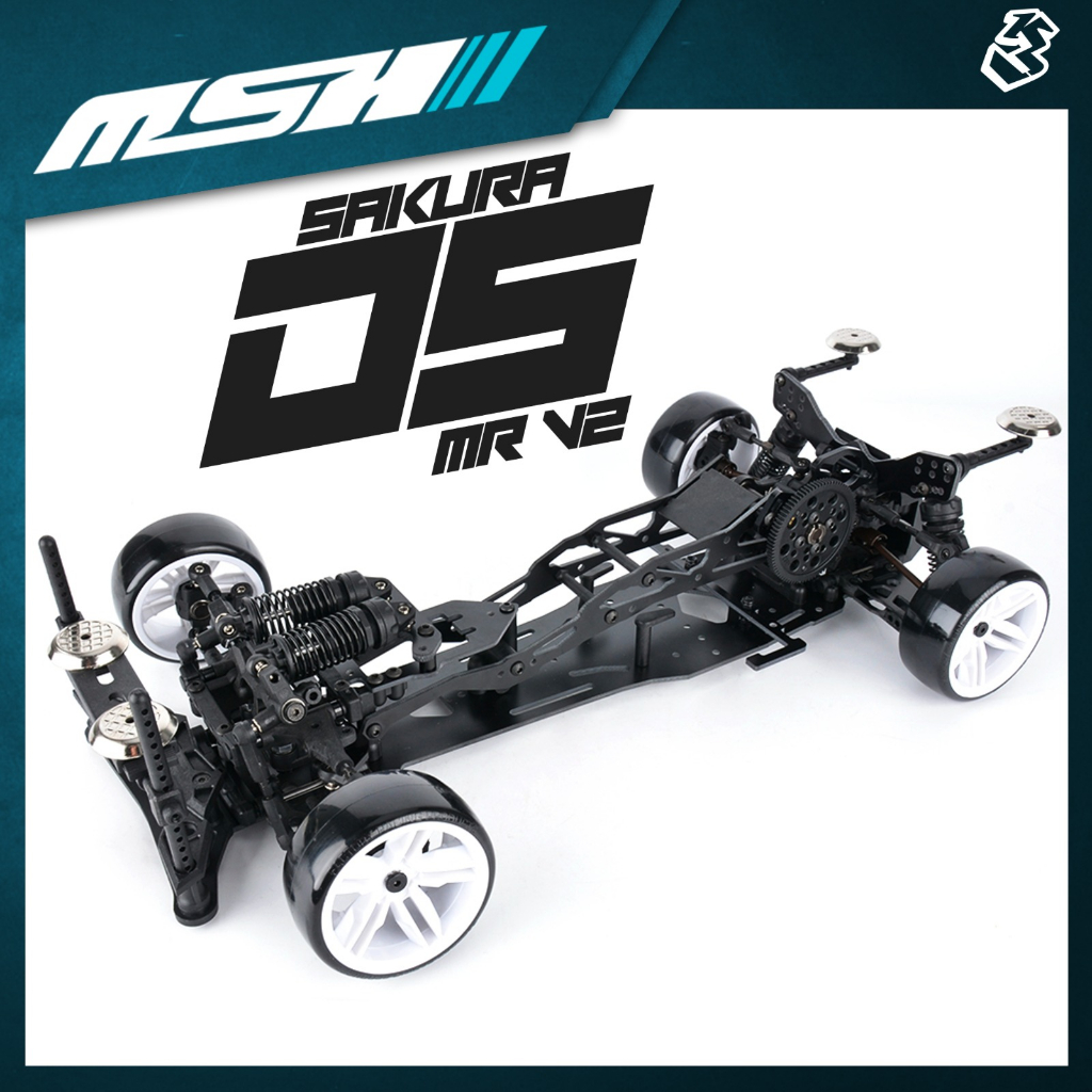 Sakura D5 Front Suspension Carbon Fiber Front Rear Shocks