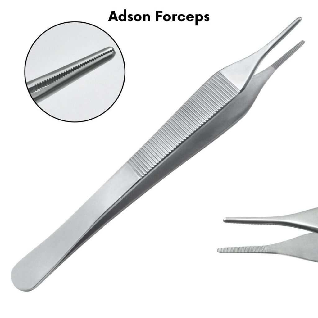 Stainless Steel Adson Forceps Non Tooth Serrated Surgical Forceps
