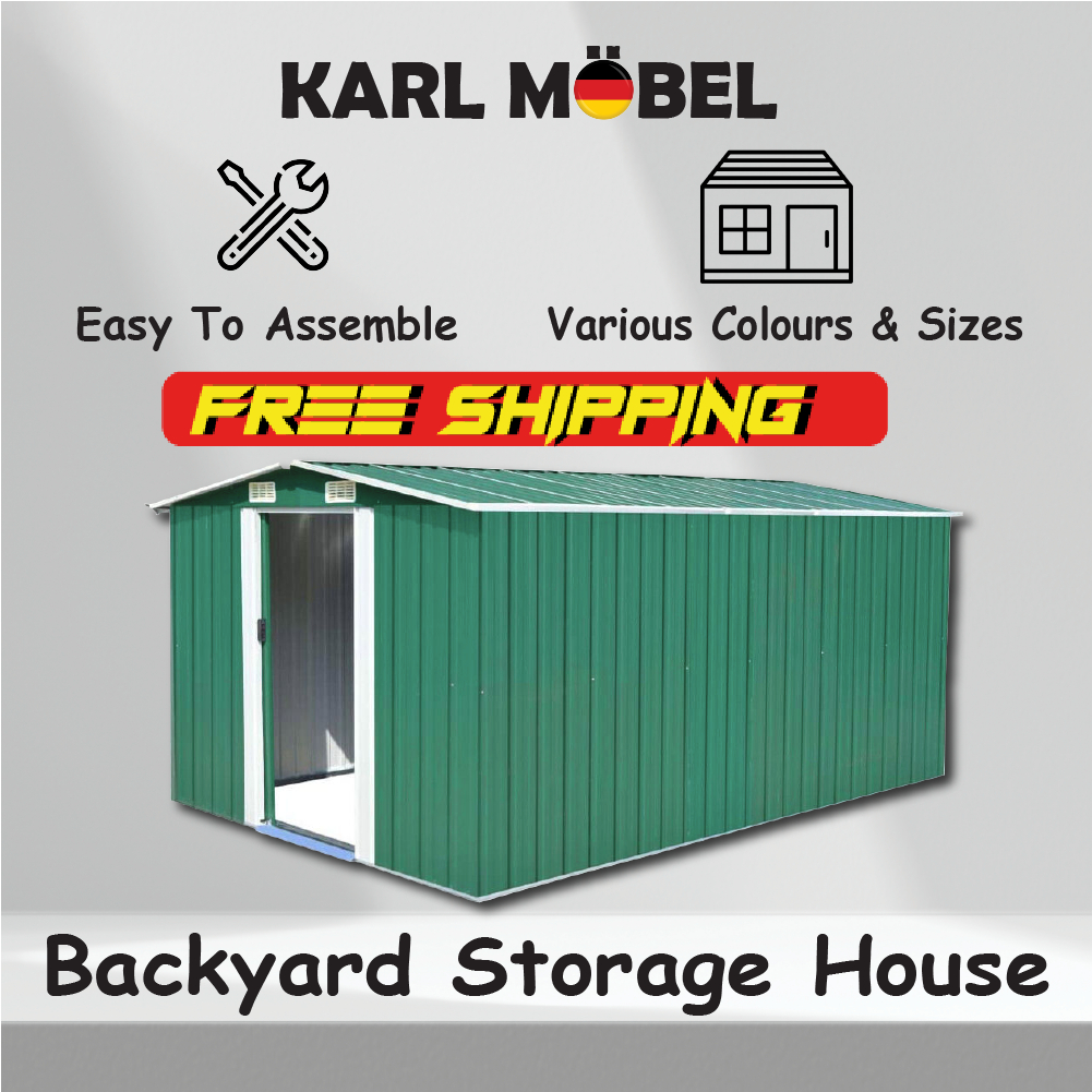 Backyard Storage Outdoor Metal Shed Garden Storage large setor laman
