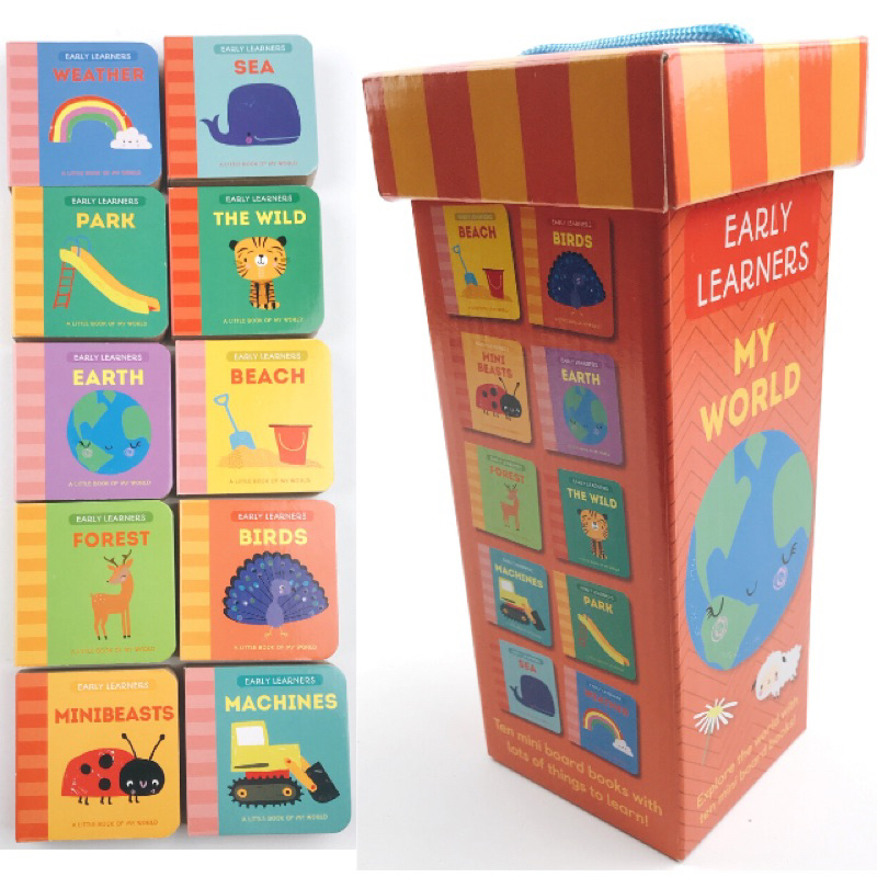 Litter Tiger Press @ Early Learners My World Board Book Tower | Shopee ...