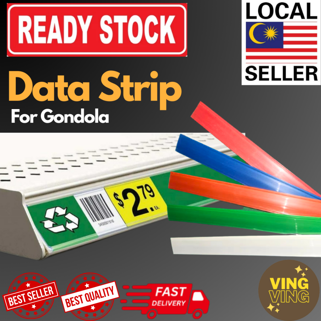 Ready Stock 10pcs PVC Label Harga data strip Rak Mini Market Hyper ...