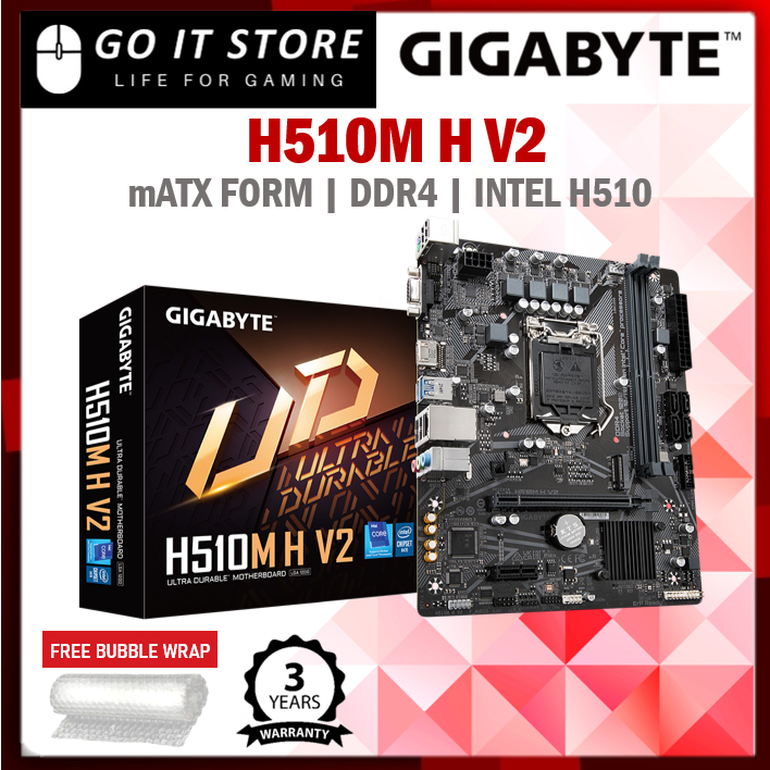 Gigabyte H510M H / H510M H V2 DDR4 Intel LGA1200 H510 Micro-ATX ...