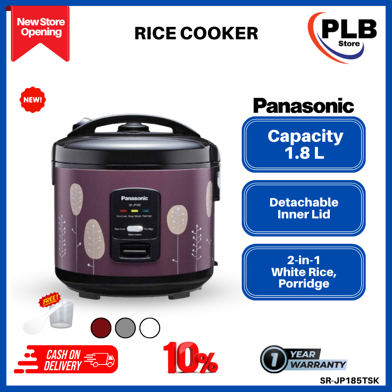 PANASONIC RICE COOKER SR-JP185TSK/WSK/SSK (1.8L/10Cup) | Shopee Malaysia