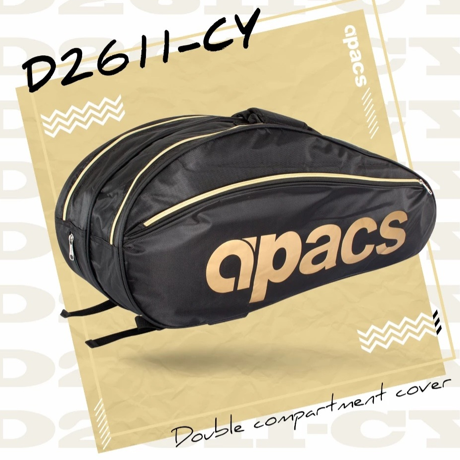 Apacs Cover Double Compartment Racket Backpack D2611 | Shopee Malaysia