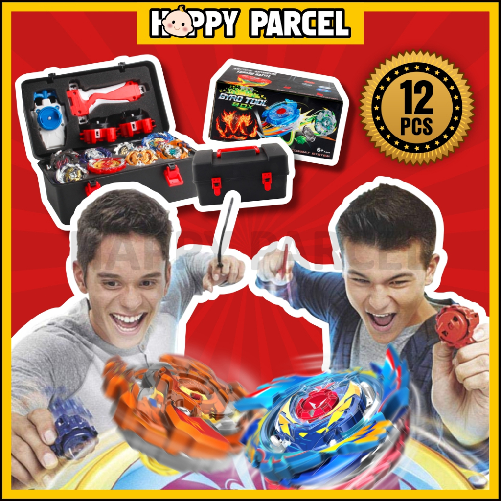 (12 pcs) Beyblade Spinning Top Gyro Toy for Kids Spinning Top Gasing