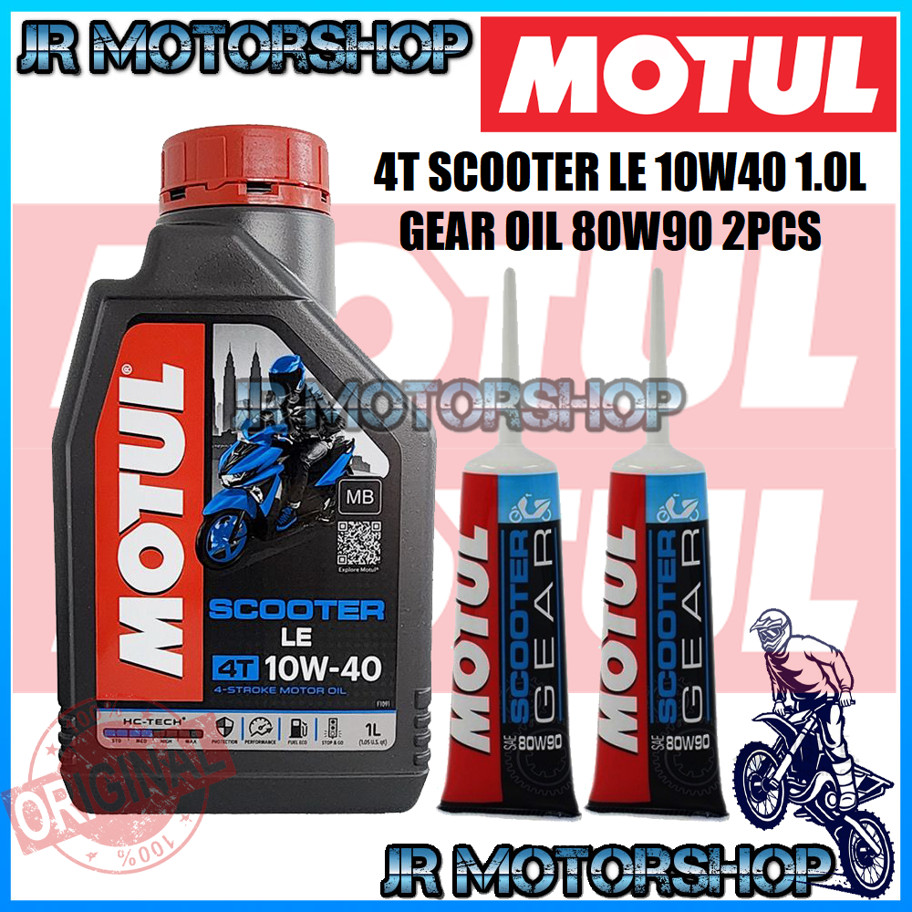 MOTUL SCOOTER LE 4T 10W40 WITH GEAR OIL 80W90 COMBO SET (100ORIGINAL
