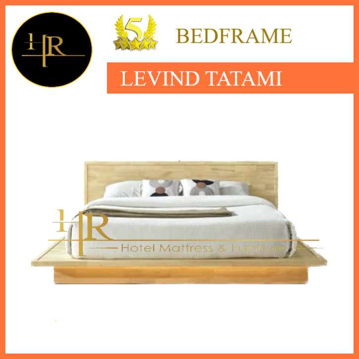 HR LEVIND TATAMI Bed Frame SOLID WOOD HR Home Delivery Malaysia