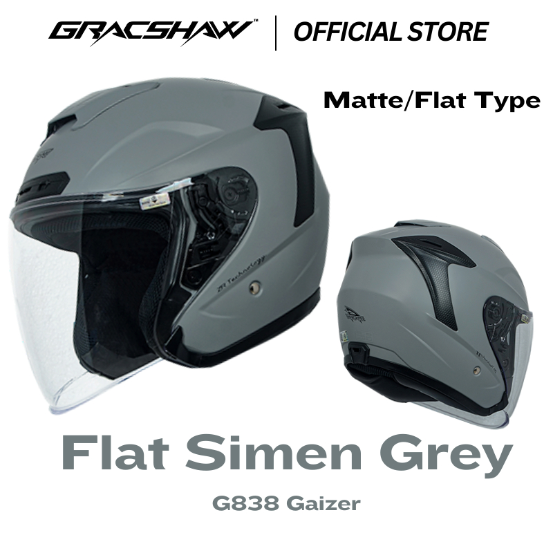 Grey Gracshaw Helmet Made In Gracshaw Gaizer Visor Clearance