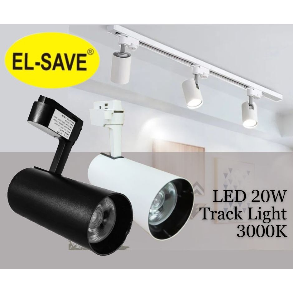 EL-SAVE 20W LED Track Light Spotlight Lamp Ceiling Light Lampu Siling ...