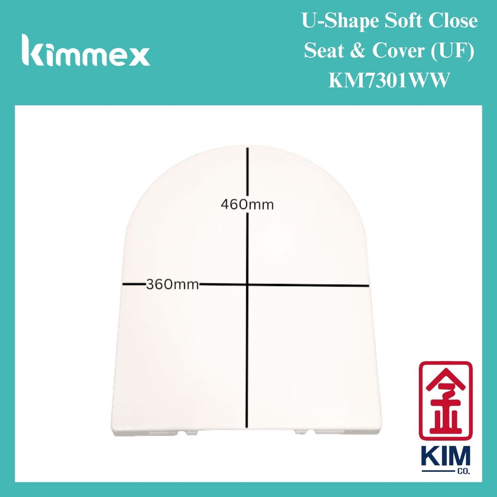 kimmex UShape Soft Close Seat & Cover (UF) (KM7301WW) Toilet Seat