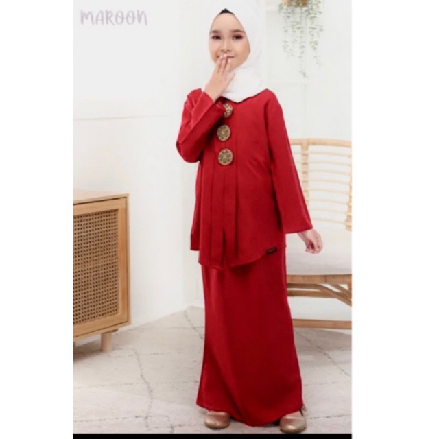 Baju Kebaya Kanak-Kanak Plain | Shopee Malaysia