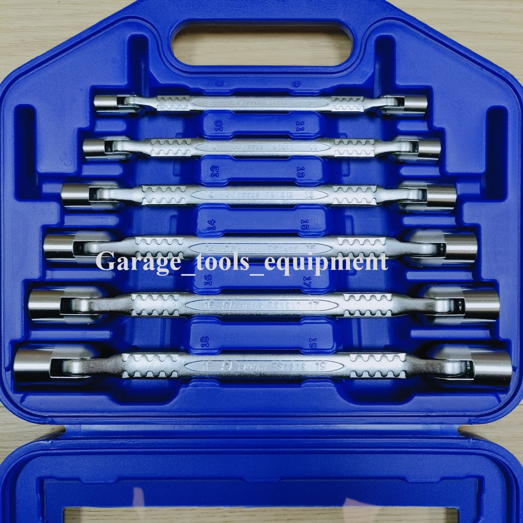 SB Tools 6Pcs Double Flexible Socket Wrench Set Flexible Socket Set