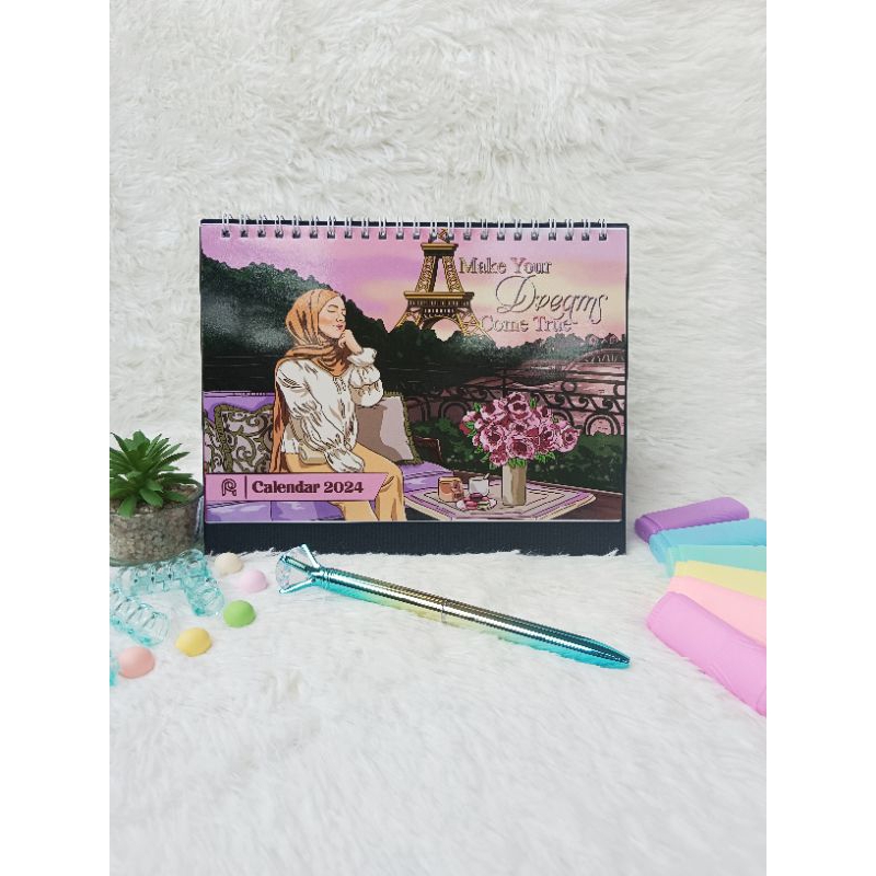 2023 Table/Desk Calendar 2024 Malaysia Singapore Brunei Kalendar +3
