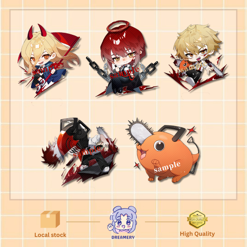 Chainsaw Man Anime Manga Acrylic Keychain Merchandise Pendant Souvenir ...